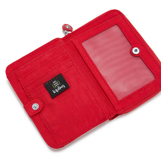 Kipling Money Love Klassieke Small Wallet Portefeuille Rood | België 1012MQ